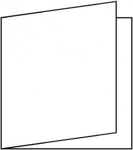 Artoz Zand square folding card Indigo 155 x 155 mm