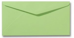 Kuvert ohne Fenster Dinlang 11 x 22 cm apfelgrün