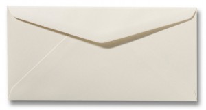 Kuvert ohne Fenster Dinlang 11 x 22 cm elfenbein
