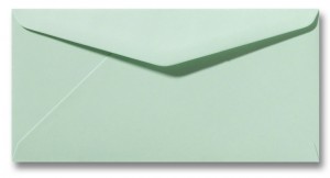 Kuvert ohne Fenster Dinlang 11 x 22 cm frühlingsgrün