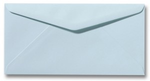 Kuvert ohne Fenster Dinlang 11 x 22 cm hellblau