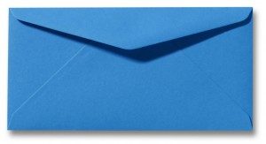Kuvert ohne Fenster Dinlang 11 x 22 cm königsblau